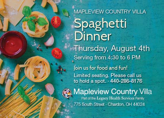 MPV spaghetti dinner
